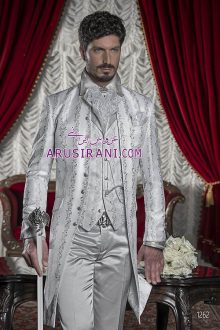 کت شلوار دامادی سفید