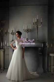 لباس عروس طرح A دنباله دار 2014