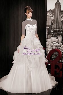 لباس عروس پرنسس دنباله دار 2014