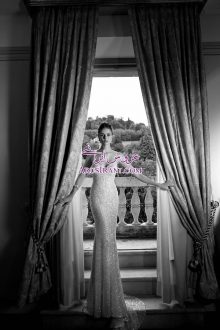 لباس عروس کلوش دنباله دار 2014