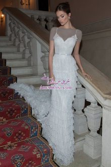 لباس عروس کلوش دنباله دار 2014