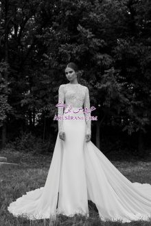 لباس عروس کلوش دنباله دار 2014