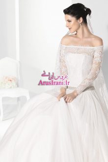 لباس عروس پرنسس دنباله دار 2015