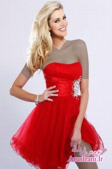 لباس مجلسی پرنسس کوتاه 2015