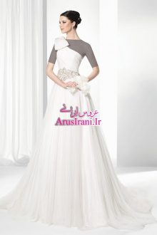 لباس عروس طرح A دنباله دار 2015