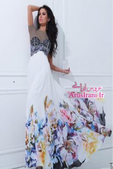 لباس مجلسی طرح A بلند 2015