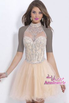 لباس مجلسی کلوش کوتاه 2015