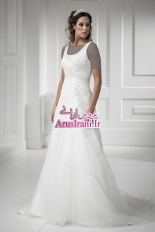 لباس عروس سلطنتی دنباله دار 2015