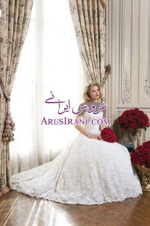 لباس عروس پرنسس دنباله دار 2015