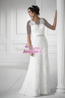 لباس عروس سلطنتی بلند 2015