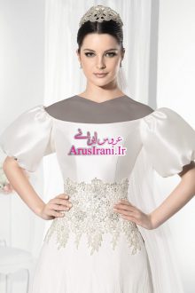 لباس عروس طرح A دنباله دار 2015