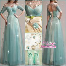 لباس مجلسی سلطنتی بلند 2015