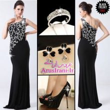 لباس مجلسی کلوش دنباله دار 2015