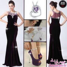 لباس مجلسی کلوش دنباله دار 2015