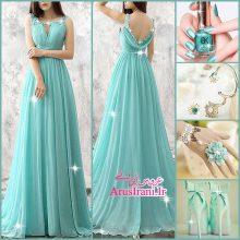 لباس مجلسی طرح A دنباله دار 2015