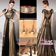 لباس مجلسی سلطنتی دنباله دار 2015