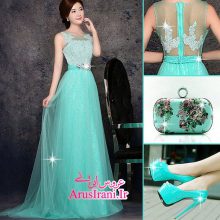 لباس مجلسی طرح A دنباله دار 2015