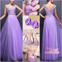 لباس مجلسی طرح A بلند 2015