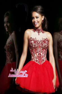 لباس مجلسی طرح A کوتاه 2015