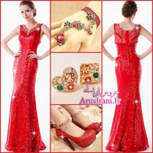 لباس مجلسی طرح A بلند 2015