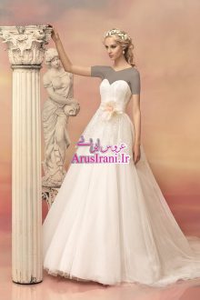 لباس عروس پرنسس دنباله دار 2015