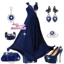 لباس مجلسی طرح A بلند 2015