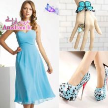 لباس مجلسی طرح A کوتاه 2015