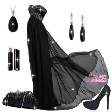 لباس مجلسی طرح A بلند 2015