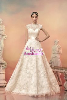 لباس عروس طرح A بلند 2015