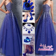 لباس مجلسی طرح A بلند 2015