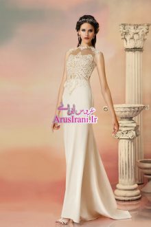 لباس عروس سلطنتی دنباله دار 2015