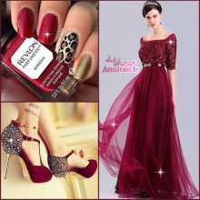 لباس مجلسی طرح A بلند 2015