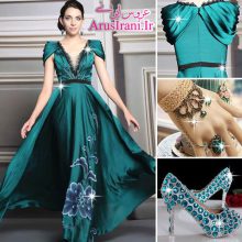 لباس مجلسی طرح A بلند 2015