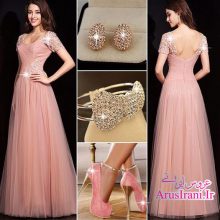 لباس مجلسی طرح A بلند 2015