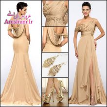 لباس مجلسی کلوش دنباله دار 2015
