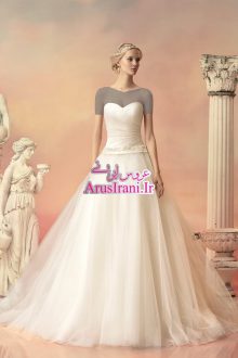 لباس عروس طرح A بلند 2015