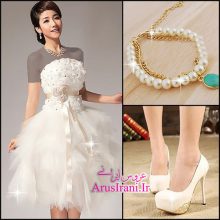 لباس مجلسی پرنسس کوتاه 2015