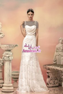 لباس عروس سلطنتی بلند 2015