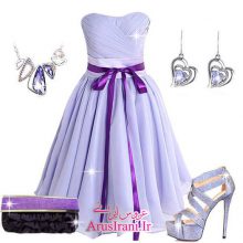 لباس مجلسی طرح A کوتاه 2015