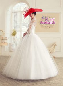 لباس عروس پرنسس بلند 2015