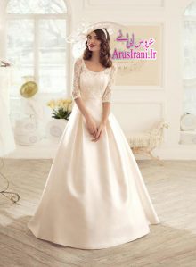 لباس عروس پرنسس دنباله دار 2015