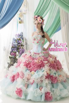 لباس نامزدی پرنسسی بلند