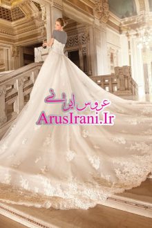 لباس عروس پرنسس دنباله دار 2015