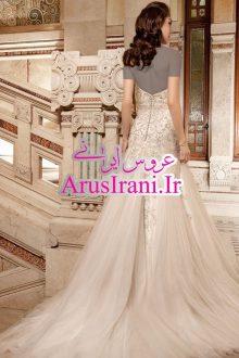 لباس عروس طرح A دنباله دار 2015