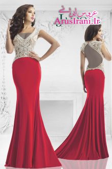 لباس مجلسی کلوش دنباله دار 2015