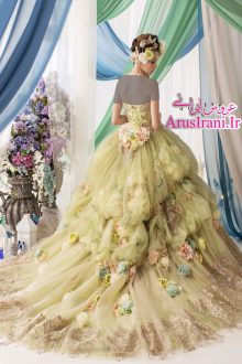 لباس نامزدی پرنسسی بلند