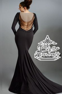 لباس مجلسی کلوش دنباله دار 2015