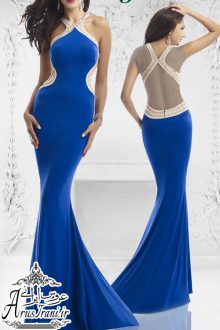 لباس مجلسی کلوش دنباله دار 2015