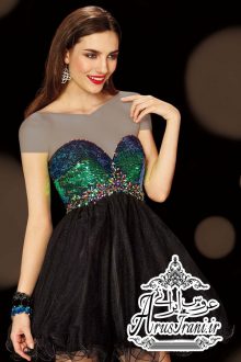 لباس مجلسی طرح A کوتاه 2015