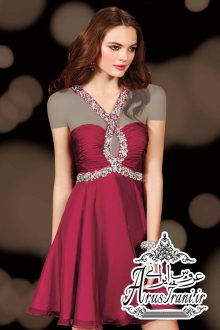 لباس مجلسی طرح A کوتاه 2015